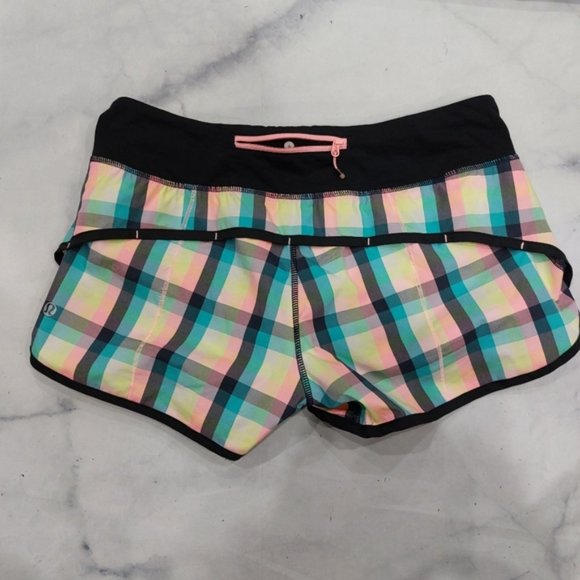 Lululemon Run: Speed Short *2-way Stretch Wee Wheezy Check - Picture 3 of 6